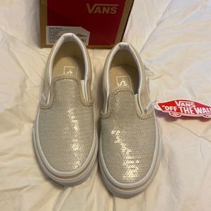 Kids size 12.5 sequin Vans. NWT.